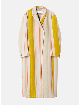 IRENE Mohair Stripe Coat