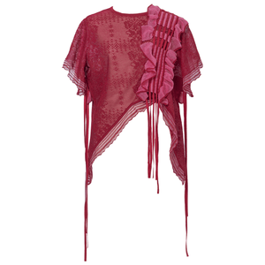 rurumu: frill knit pullover