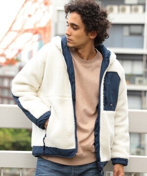 BAYFLOW ボアナカワタフードブルゾン