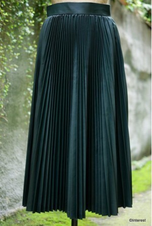 tiit tokyo レザー･プリーツスカート
