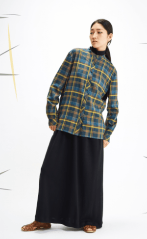 kleiden CHECKED PRINT STANDARD SHIRTS