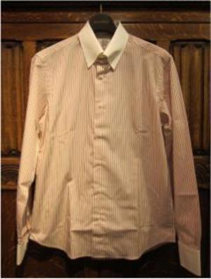 SUIT STYLIST SALON レッドペンシルストライプ柄 シャツ