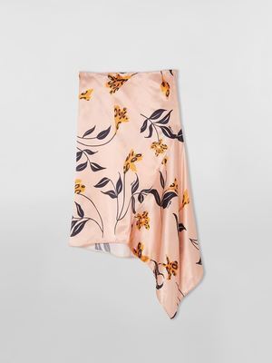 MARNI レーヨン アシンメトリースカート LEOPARD FLOWERプリント