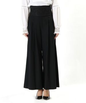 LOKITHO EMBROIDRED BELT PANTS