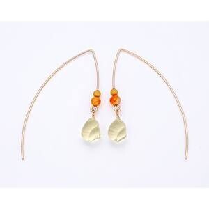 VERITE 【114660060781】 K14GFレモンクォーツ ピアス