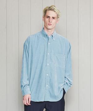 H BEAUTY&YOUTH PASTEL CORDUROY BIG BD SHIRT