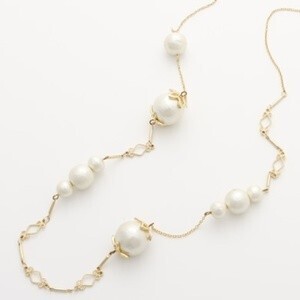 raffia 【JC1323】Jewel Casket / Fille long necklace