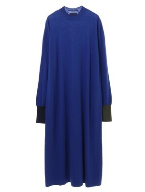 PLAIN PEOPLE コットンカシミヤニットワンピース
