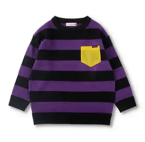 BRANSHES ウォッシャブルボーダーニット