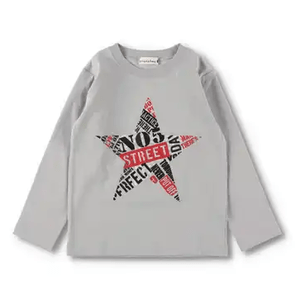 BRANSHES 星プリント長袖Tシャツ