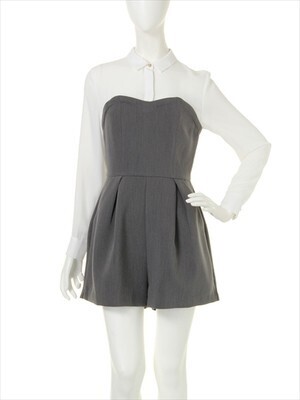 LagunaMoon 【CHIC】シャツドッキングコンビネゾン