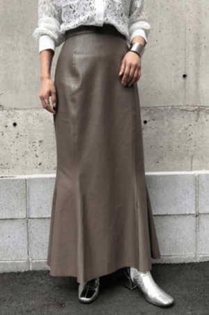 &g’aime Leather mermaid skirt (988-67603)