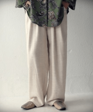 antiqua リネンパンツ パンツ レディース ボトムス ロング・zu-00021w