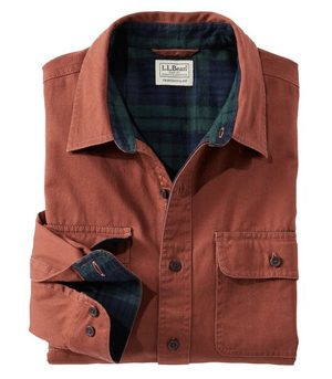 L.L.Bean メンズ ラインド・ハリケーン・シャツ