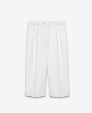 SAINT LAURENT テーラードバミューダショーツ(ウールカシミア)
