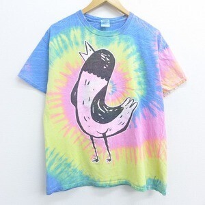 RUSHOUT 半袖 Tシャツ 00年代 00s 鳥 コットン クルーネック
