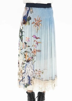 VIVIENNE TAM SCHOLARS ROCK NETTING SKIRT