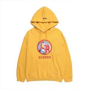 LIBERE GRAPHIC LOGO HOODIE / MUSTARD