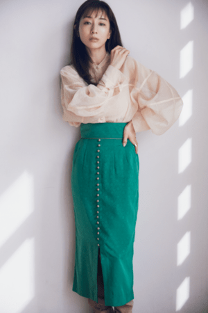 CLANE JACQUARD FLOWER SKIRT