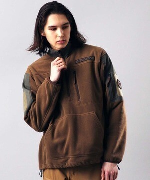 AVIREX HALF ZIP TACTICAL FLEECE JACKET