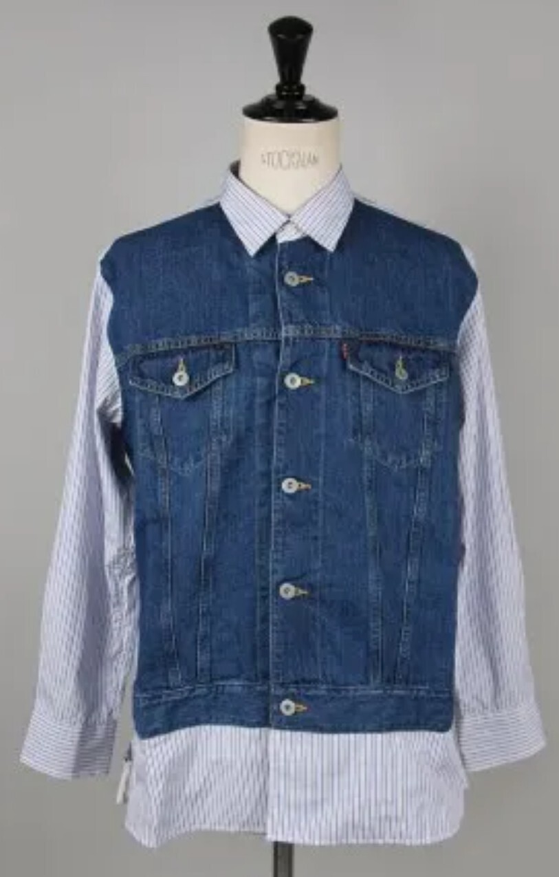 Junya Watanabe Comme des Garcons Man ×LEVI'S COTTON LINEN DENIM STRIPE JACKET
