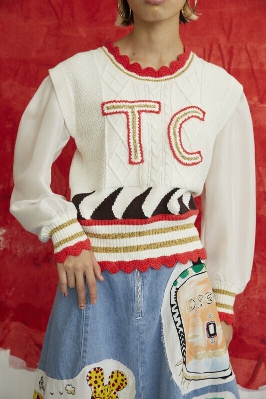 TSUMORI CHISATO CABLE KNIT