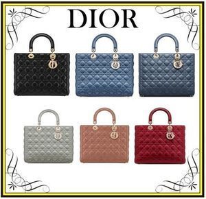Dior 【Dior】 LADY DIOR レディーディオール　ラージバッグ (Dior/ハンドバッグ) M0566ONGE_M900  M0566ONGE_M50P  M0566ONGE_M90B【BUYMA】