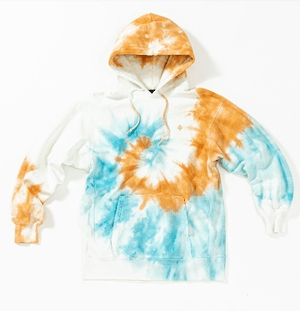 ACANTHUS Spiral Tie-dye Hooded Sweatshirt