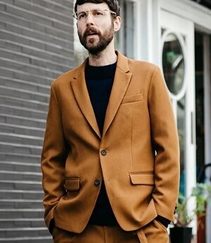 MR.OLIVE RETORO POLYESTER TWILL -2B SEMI PEAKED LAPEL JACKET