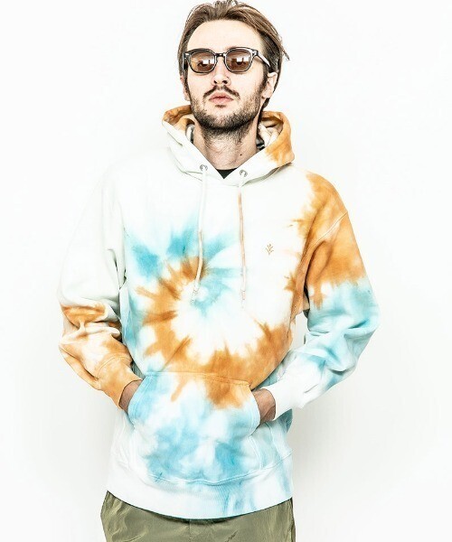 ACANTHUS mpa2312-Spiral Tie-dye Hooded Sweatshirt