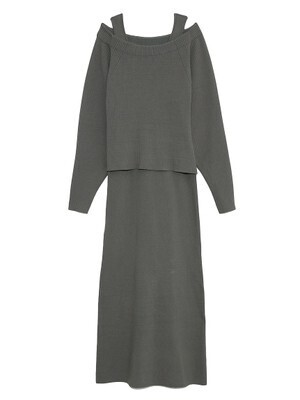 emmi 【emmi atelier】ECOVERO・ボレロSetワンピースニット