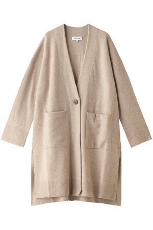 ENFOLD WOOL CASHMERE Vネックカーディガン