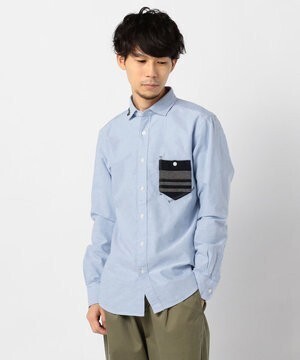 GLOSTER オックスハンドステッチシャツ