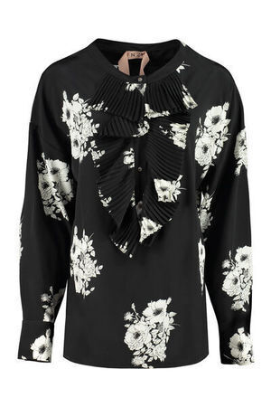 N°21 Printed silk blouse
