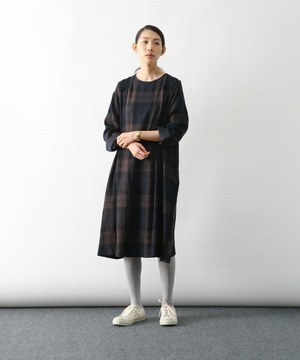 LOISIR リファインチェックワンピース