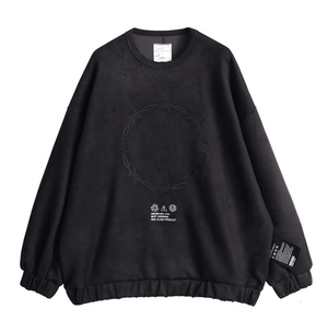 SHAREEF 'BARBED WIRE' MICRO SUEDE SWEAT