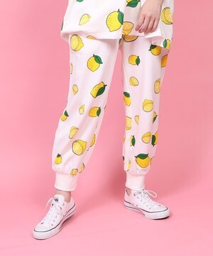 PUNYUS フード総柄スウェットパンツ