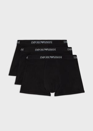 EMPORIO ARMANI ボクサーブリーフ3枚セット ロゴ入りウエストバンド