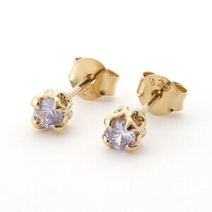 LEMONTREE スタリーゼ フラワーピアス K18CGカラー ピアス