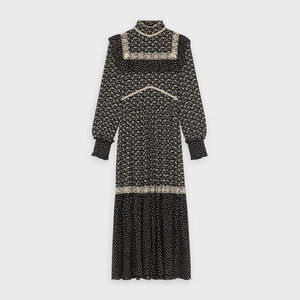 CÉLINE フローラルジョーゼット レースドレス