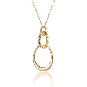 STAR JEWELRY GOLD TEXTURE NECKLACE