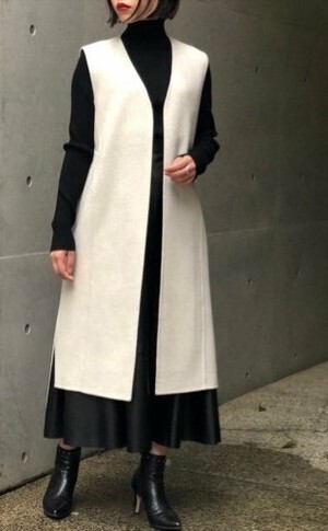 BLENHEIM ウールリバーロングジレ