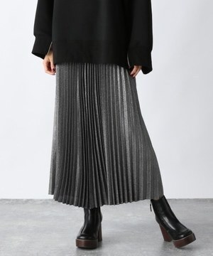 JEANASiS リバーシブルシャンブレープリーツスカート