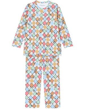 tsumori chisato SLEEP 綿レーヨンキルトニットptハーレクイン