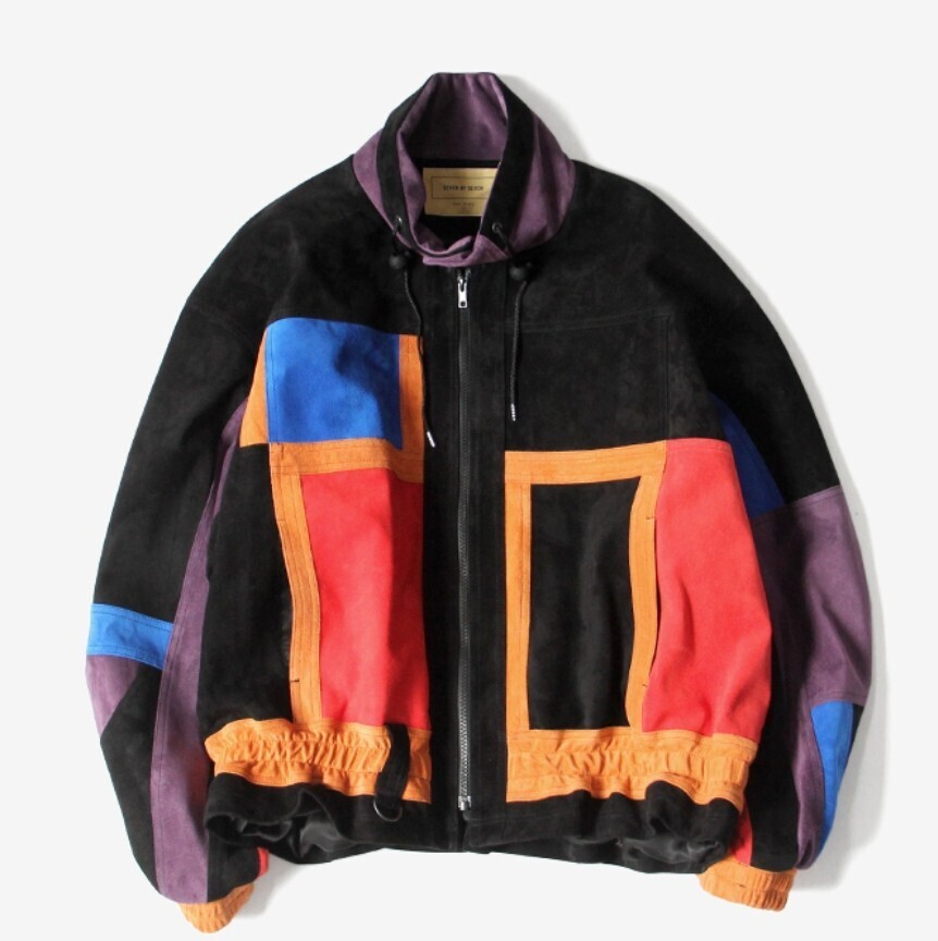 SEVEN BY SEVEN LEATHER BLOUSON