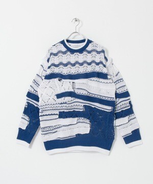 malamute blue wavy knit