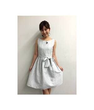 NATURAL BEAUTY フラワージャカードワンピース