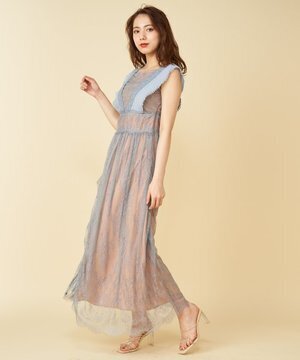 ROYAL PARTY カラーレースドレス